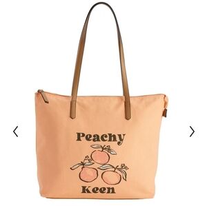Sonoma Peach Canvas Totebag Purse